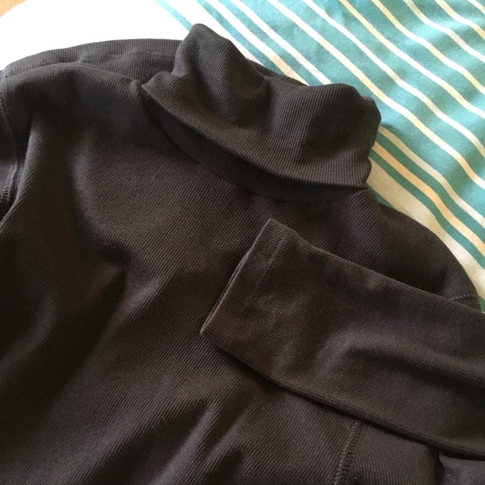 NWOT Everlane pima micro-rib turtleneck